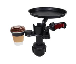 Portabicchieri per auto - Tavolo telescopico con espansore regolabile | Supporta smartphone, bottiglie, cibo, chiavi, ideale per uso sul sedile posteriore, pendolarismo quotidiano, snack, viaggi