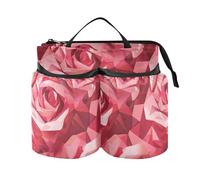Portabicchieri per bagagli, a mani libere, geometrico, color pesca, con cinghia, accessori da viaggio, accessorio da viaggio