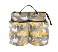 Portabicchieri per telefono aggiornato con anatra stagno giallo grigio Dink Cup Holder Tenere due tazze da caffè per viaggiatori del mondo