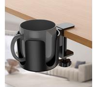 Portabicchieri Portatile da Tavolo Clip Gancio Porta per Scrivania Tazza Accesso