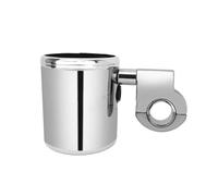Portabicchieri Regolabili Accessori Per Motociclette Manubrio Per Moto Da 22 Mm-32 Mm Supporto Per Tazza Supporto Universale Per Bevande(Chrome)