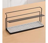 Portabicchieri, scolapiatti a 2 Ripiani, Organizer per Tazze e Boccali con Vassoio di scolo, Supporto da Cucina per Tazze da caffè, scolafrutta, Design Compatto (38,1 cm L x 11,2 cm P x 19,7