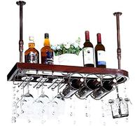 Portabicchieri sottosopra portabevande in legno massello|portabottiglie da appendere per la casa creativo portabicchieri A+ (colore: 100 x 28 cm)