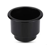 Portabicchieri universale per bevande, portabottiglie per montare supporto per ripiano portaoggetti con foro di scarico (Black)