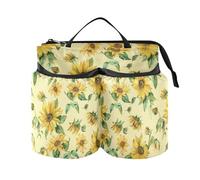 Portabicchieri valigia aggiornata stile lento girasole oro salvia verde supporto con cinghia regali da viaggio per viaggiatori in aereo