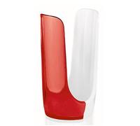 Portabicchieri vintage trasparente rosso