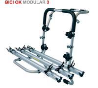 Portabici 3 bici posteriore in alluminio anodizzato da portellone MODULAR