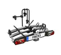 Portabici a 3 biciclette con gancio di traino pieghevole Eufab Finch Vae / Ebike Nero