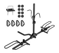 Portabici con Gancio di Traino, Stile Piattaforma per max. 2 Biciclette, Portata 80Libbre, Gancio di Traino per Ricevitore1,25/2 Pollici, Portabici Pieghevole per Auto, SUV, Camion, Camper,