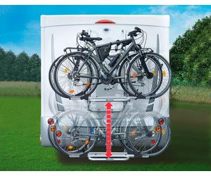Portabici con sollevamento elettrico br-systems bike lift rail