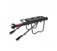 Portabici da carico Portapacchi posteriore Staffa for mensola Bicicletta MTB Culla Accessori anteriori in lega di alluminio(Black quick assembly)