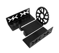 Portabici da garage da parete, in metallo, orizzontale, resistente | Supporto da parete resistente per bicicletta, scooter, bici elettrica, strada, equilibrio, pneumatici, interni, esterni