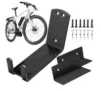 Portabici da parete per garage, supporto per pedali con spazio e espositore | fissaggio a parete per bicicletta, ideale per mountain bike, scooter, casa, esterni, interni e appartamento