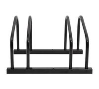 vidaXL Portabici per 2 Biciclette Acciaio Nero