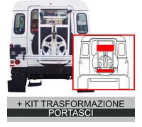 PORTABICI + PORTASCI/SNOWBOARD ALLUMINIO GRINGO SKI RUOTA DI SCORTA FUORISTRADA