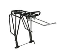 Portapacchi per bici posteriore a barre P2R in alluminio nero regolabile 29"-28"