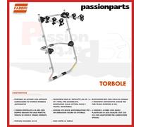 PORTABICI POSTERIORE DA PORTELLONE FABBRI TORRBOLE PER 3 BICI IN ACCIAIO