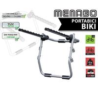 PORTABICI POSTERIORE MENABO BIKI ACCIAIO SILVER PORTA 3 BICI