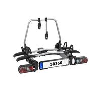 Portabici su gancio di traino per 2 biciclette Eufab Sd260 Noir