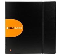 Portabiglietti da visita Exacard - 320 posti - 26,5x25 cm - nero - Exacompta Quantita min. 1