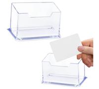 Portabiglietti da Visita in Plastica Trasparente 11cm