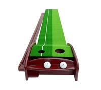 Portabile giochi da golf indoor / esterno, Golf Hitting & Putting Mat With Ball Return Track Indoor/Outdoor Nylon Grass EVA Base Non-Slip Rubber Bottom 300x30cm