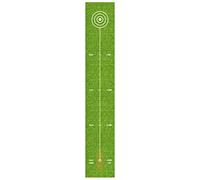 Portabile giochi da golf indoor / esterno, Golf Putting Mat With Alignment Guides Auto Ball Return 2 Holes 50x300 CM(Style3)