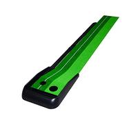Portabile giochi da golf indoor / esterno, Golf Putting Mat With Auto Ball Return Removable Baffle For Home Office Multicolor Multiple Sizes(Black,30*250cm/11.8*98.4inch)