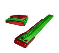 Portabile giochi da golf indoor / esterno, Golf Putting Mat With Auto Ball Return Removable Baffle For Home Office Multicolor Multiple Sizes(Red,30*250cm/11.8*98.4inch)