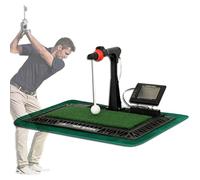 Portabile giochi da golf indoor / esterno, Tappetino for allenamento dello swing da golf con altezza regolabile, schermo digitale e voce, erba di nylon importata, uso interno/esterno