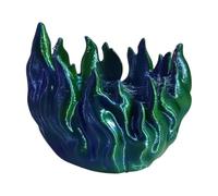 Portabirra | Supporto Per Copertina Decorativa Stampata In 3D | Portabevande Isolato Con Design A Fiamma Blu Sfumato | L'isolante Per Lattine Garantisce Un Posizionamento Senza Problemi Nelle Bottigli