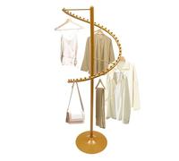 Portabiti portatile a spirale, elegante appendiabiti rotondo per l'organizzazione dell'abbigliamento e la vetrina di moda in casa e negozio