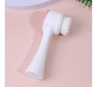 Portable 3D Silicone Facial Cleansing Massage Brush Skin Care Tools Facial Silicone Cleansing Brush For Deep Cleansing, Gentle Exfoliation, Blackhead Removal And Facial Massage (Colore : Pink)