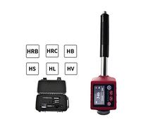 Portable 6-in-1 Durezza metallo Tester Detector Acciaio Ghisa M-Old Castings Support Multiple HL, HV, HRC, HRB, HB, HS Standard standard Strumenti digitali di precisione(Discount Only-red)