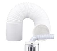 Portable AC Exhaust Hose - 15cm Flexible Tube | Left-Hand Thread Replaceme