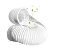 Portable AC Exhaust Hose - Universal Adjustable Air Conditioner Vent Replacement, Leak Resistant Flexible Duct Tube, Easy Install Cooling Accessory | Window Units, Home Office, RV Travel, Garage