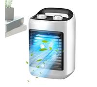 Portable Ac Fan, Cool Air Fan with Water Tank, 9.84x6.5x4.92 Inches Heavy Duty Small Quiet Room Gadget, Adjustable Cooling Humidifier for Home, Office, Travel and Camping