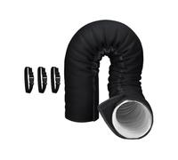 Portable AC Hose Cover Wrap - Insulated Sleeve | Reflective Fabric with Hook Loop Closure, Heat Resistant Barrier for Window Kit Vent Pipe Cooling Efficiency Improvement