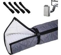 Portable AC Hose Insulation Thermal Pipe Sleeve with 4 Adjustable Straps