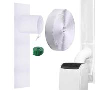 Portable AC Window Vent Kit - Adjustable Sliding Panel Suite, Airtight Ther