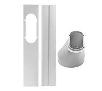 portable ac window vent kit， AY03 - Kit adattatore for tubo di scarico for condizionatore d'aria portatile, piastra di tenuta for finestra regolabile, kit scorrevole for finestra, kit di sfiato dell'a