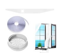 Portable AC Window Vent Kit | Heat Insulation Seal Fabric | Adapter