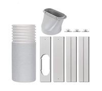 portable ac window vent kit， Kit di sfiato for finestra del condizionatore d'aria portatile A84Z con tubo di scarico da 5,9 pollici, kit di guarnizioni for finestra for porta scorrevole regolabile sen