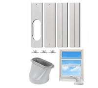 portable ac window vent kit， Kit di ventilazione for finestra for condizionatore d'aria portatile for finestra scorrevole verticale/orizzontale regolabile da 5,1 pollici a 5,9 pollici,for Horizontal&