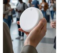 Portable AI Translator 6x6cm ABS per durable Build Portable AI | 139 languages support, real-time voice conversion, global travel essential, seamless communication, learning tool