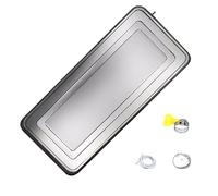Portable Air Conditioner Drain Pan,AC Drip Pan with Drain,Drip Tray Kit, Non-Deformable Condensate Tray for Indoor And Outdoor Use，for Efficient Water Collection Ideal(94 * 46 * 2.7cm,6m Water p