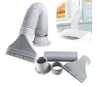Portable Air Conditioner Window Kit Exhaust Hose Ventilation Accessory