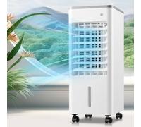 Portable Air Conditioning Unit AC Air con Conditioner Cooler On Wheels with Cooling Fan & Humidifier 8H Timer 3 Speeds 90°Oscillating Evaporative Air Cooler for Home Office Bedroom