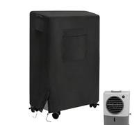 Portable Air Cooler Cover, Evaporative Coolers Covers, Waterproof Swamp Cooling with 32 X 28 Inches, Storage Guard Cover for Outdoor, Yard, Fence, Camping, Home, Dorm, Apartment, Black