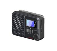 Portable AM/FM/SW Rechargeable Battery Operate Clock Radio with MP3,Sleep,USB Flash,Micro- Transistor Pocket Radio